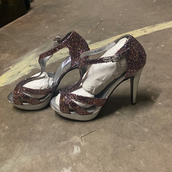 Multi sparkle glitter heels! - Picture 1 of 2
